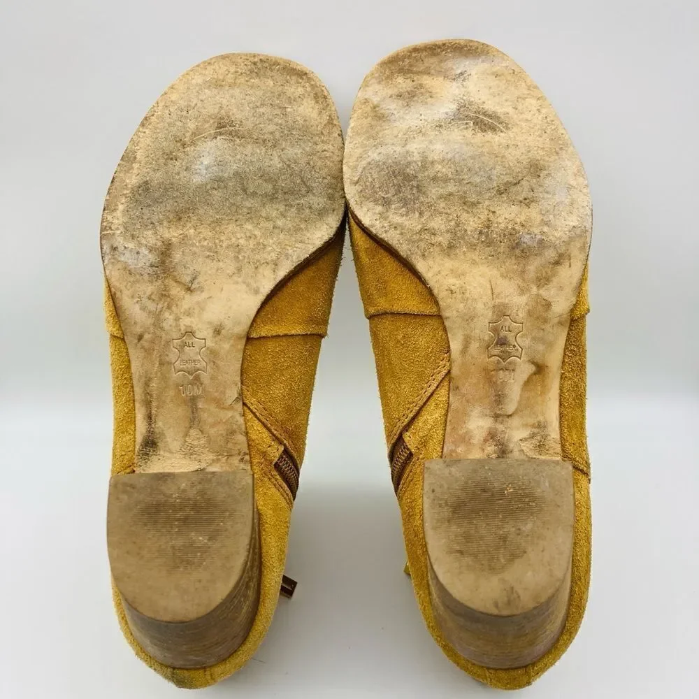 Tory Burch Sabe Caramel Suede Women’s Boots 10M